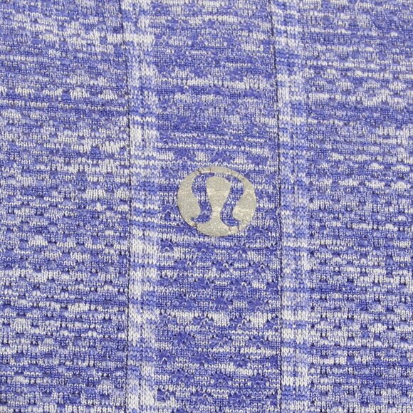 Lululemon Run: Swiftly Tech Long Sleeve Crew Space Dye Heathered Pigment Blue 4 - Picture 9 of 12